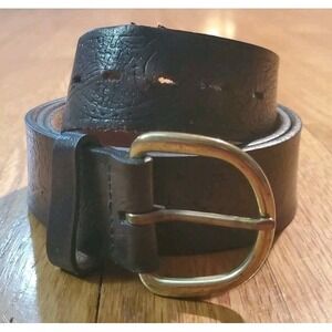 WRANGLER Brown Genuine Leather Western Belt Mens Size 40/100